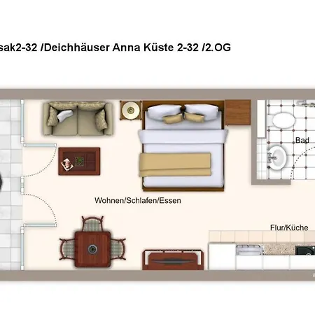 Deichhaeuser Anna Kueste Deichhaeuser Anna Kueste 2-32 Apartment Bensersiel